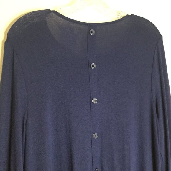Chico's Navy Blue LIghtweight A-Line Dress - Picture 5 of 7